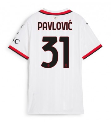 AC Milan Strahinja Pavlovic #31 Bortatröja Dam 2024-25 Kortärmad